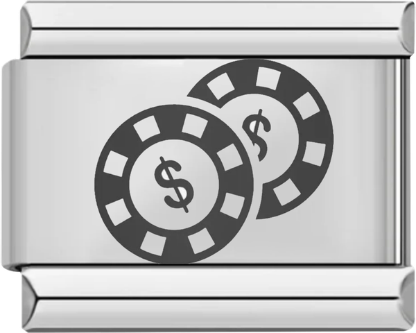 2 Casino Tokens, on Silver - 2 casino tokens on silver.png