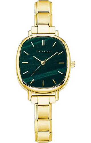 Capri – Gold mit smaragdgrünem Zifferblatt