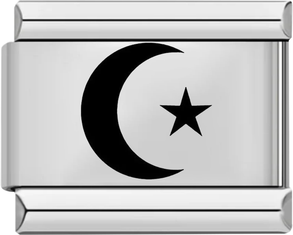 Crescent and Star, on Silver - Crescent and Star, on Silver.png