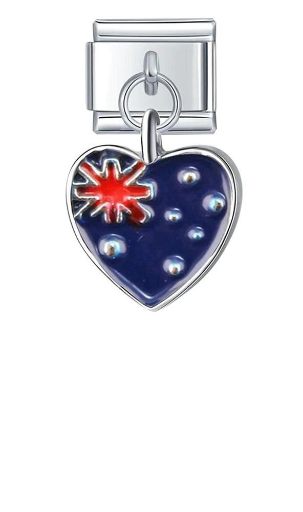 Australia Heart Flag, on Silver - australia-heart-flag-on-silver-charms-45942262497615.png