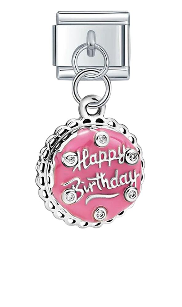 Birthday Cake Rose, on Silver - birthday-cake-rose-on-silver-charms-45932574245199.png