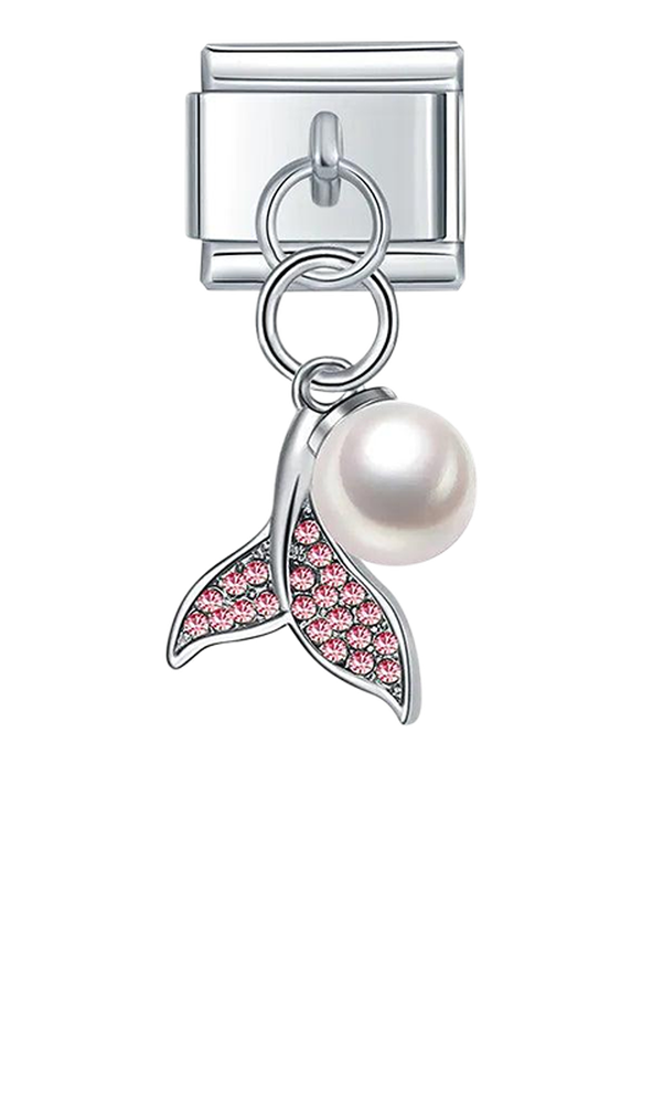 Dolphin Tail with Pink Stones, on Silver - dolphin-tail-with-pink-stones-on-silver-charms-45928146239823.png