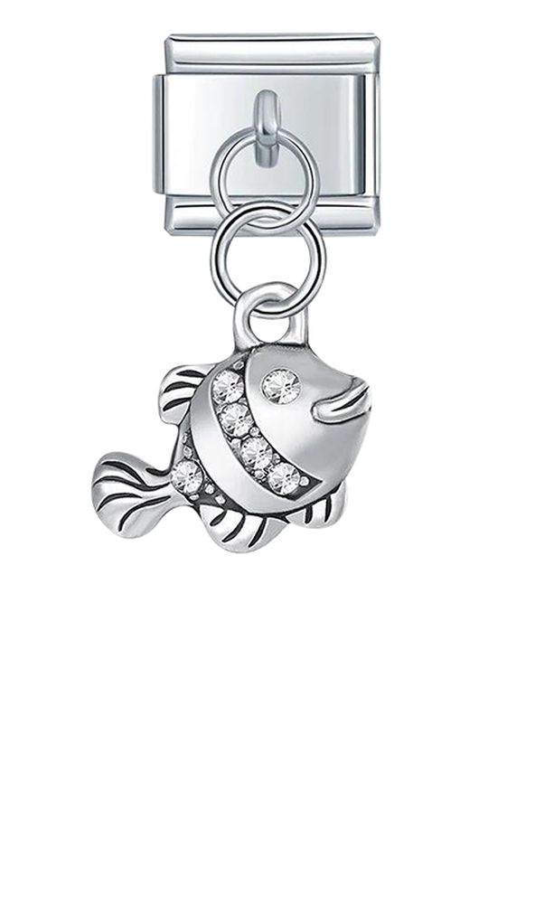 Fish with Stones, on Silver - fish-with-stones-on-silver-charms-45961144369487.png