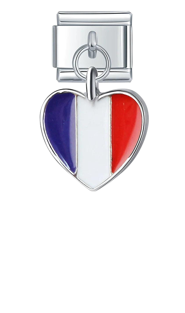 France Heart Flag, on Silver - france-heart-flag-on-silver-charms-45942183362895.png