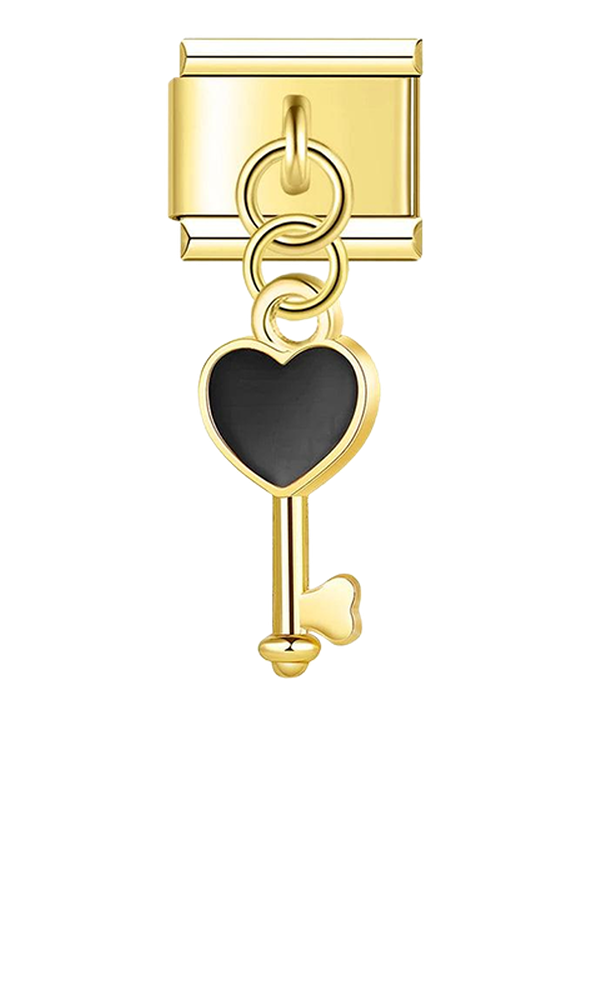 Gold Key with Black Heart - gold-key-with-black-heart-charms-45394730975567.png