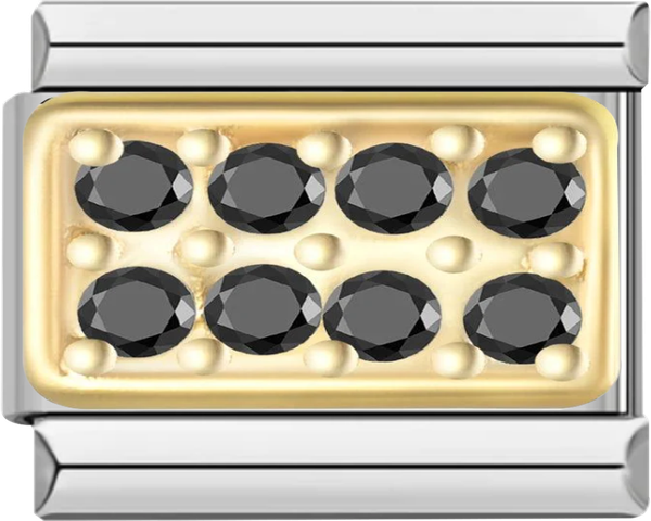 Gold Plate with Black Stones - gold plate with black stones.png