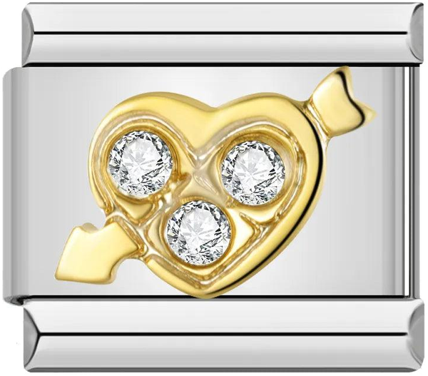 Heart of Gold with Its Stones Pierced by an Arrow - heart-of-gold-with-its-stones-pierced-by-an-arrow-45394064245071.png