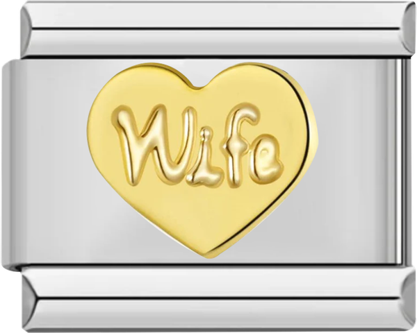 Heart, Love my Wife, in Gold on Silver - heart love my wife in gold on silver.png