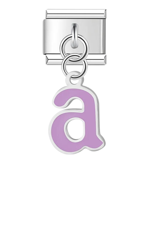 Letter A in Purple, on Silver - letter-a-in-purple-on-silver-charms.png