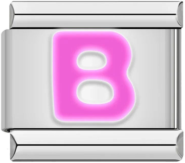 Letter B in Pink, on Silver - letter-b-in-pink-on-silver.png