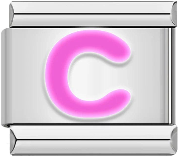 Letter C in Pink, on Silver - letter-c-in-pink-on-silver-45960559329615.png