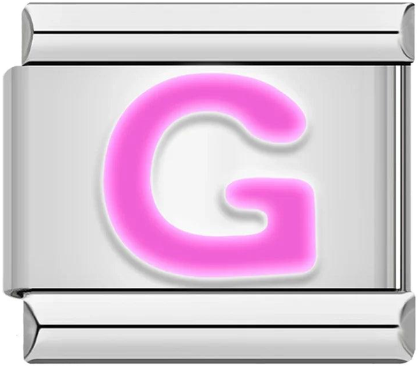 Letter G in Pink, on Silver - letter-g-in-pink-on-silver-45960559526223.png