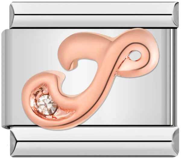 Letter J in Rose Gold with Stones, on Silver - letter-j-in-rose-gold-with-stones-on-silver.png