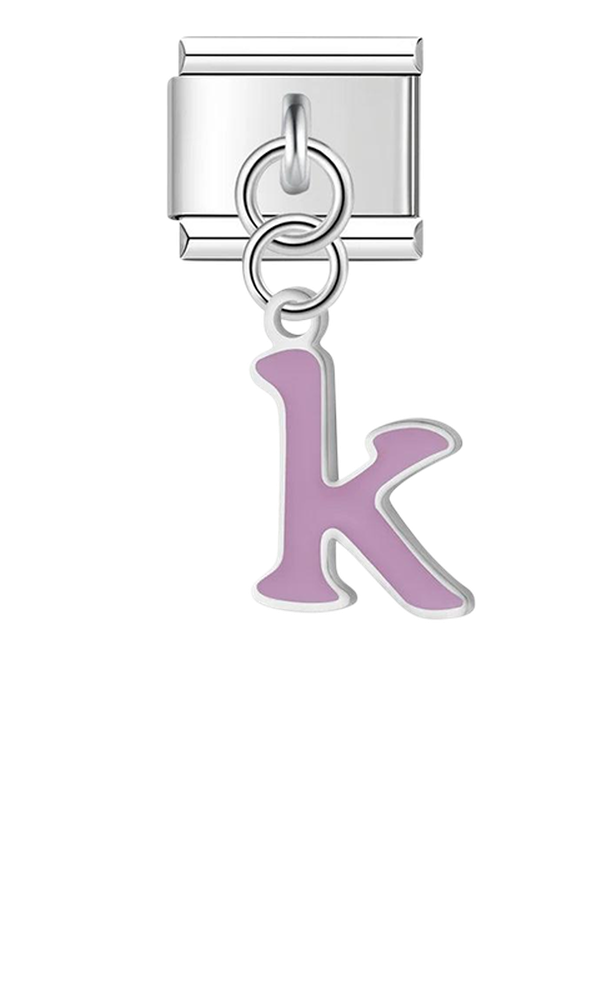 Letter K in Purple, on Silver - letter-k-in-purple-on-silver-charms.png