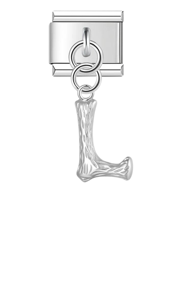 Letter L, Hanging, on Silver - letter-l-hanging-on-silver-charms-45941794472271.png