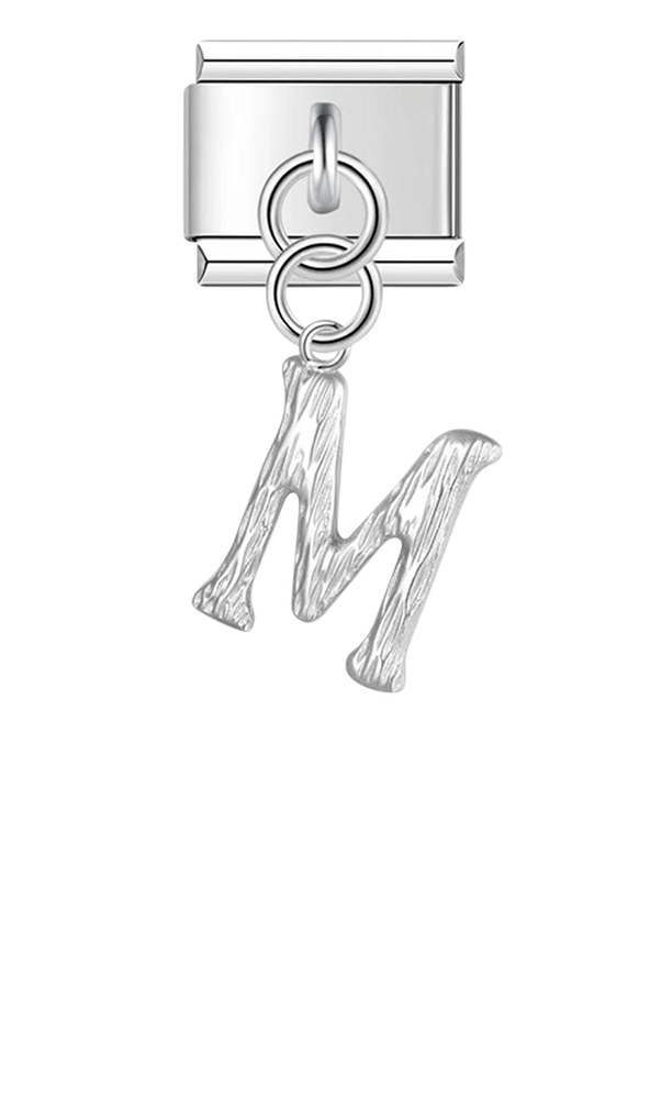 Letter M, Hanging, on Silver - letter-m-hanging-on-silver-charms-45941905391951.png