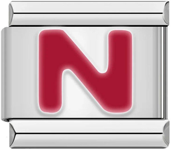 Letter N in Red, on Silver - letter-n-in-red-on-silver-45960559034703.png