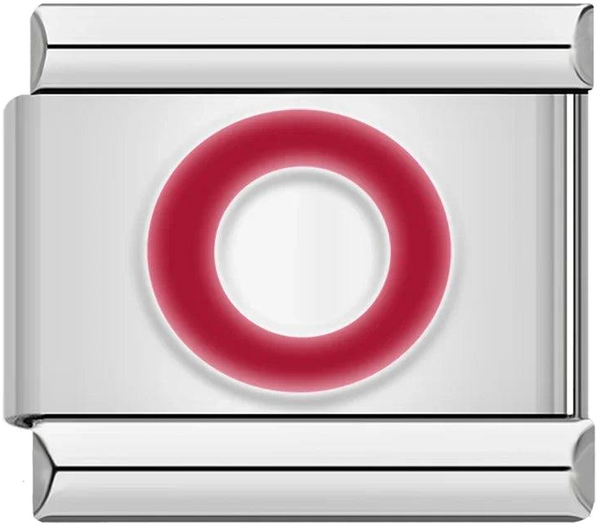 Letter O in Red, on Silver - letter-o-in-red-on-silver-45960557822287.png