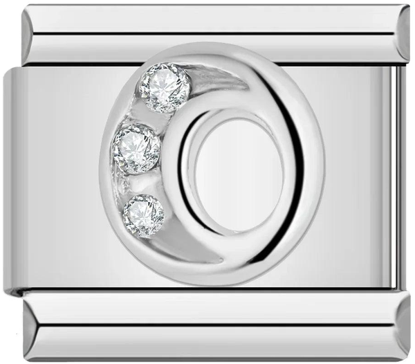 Letter O with Stones, on Silver - letter-o-with-stones-on-silver-45961145549135.png