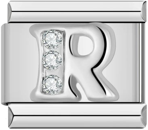 Letter R with Stones, on Silver - letter-r-with-stones-on-silver-45961146761551.png