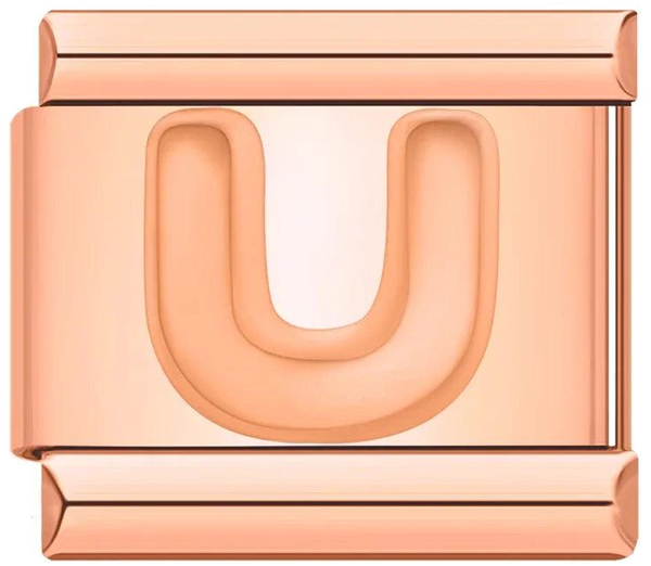 Letter U in Rose Gold, on Rose Gold - letter-u-in-rose-gold-on-rose-gold.png