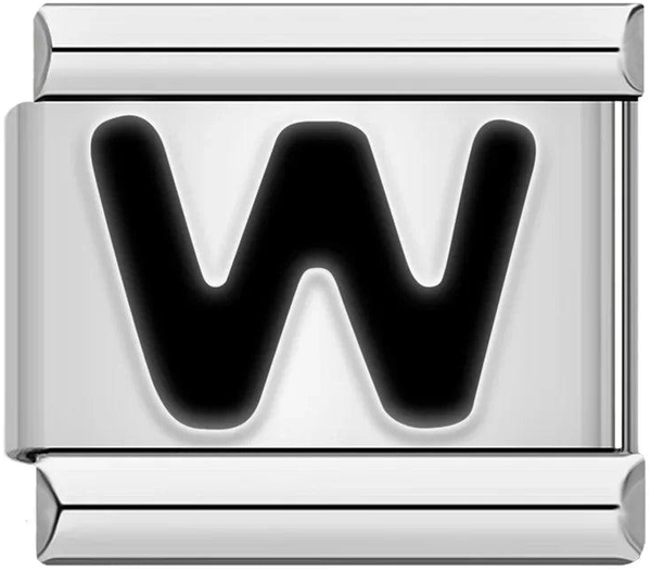 Letter W in Black, on Silver - letter-w-in-black-on-silver-45960562770255.png