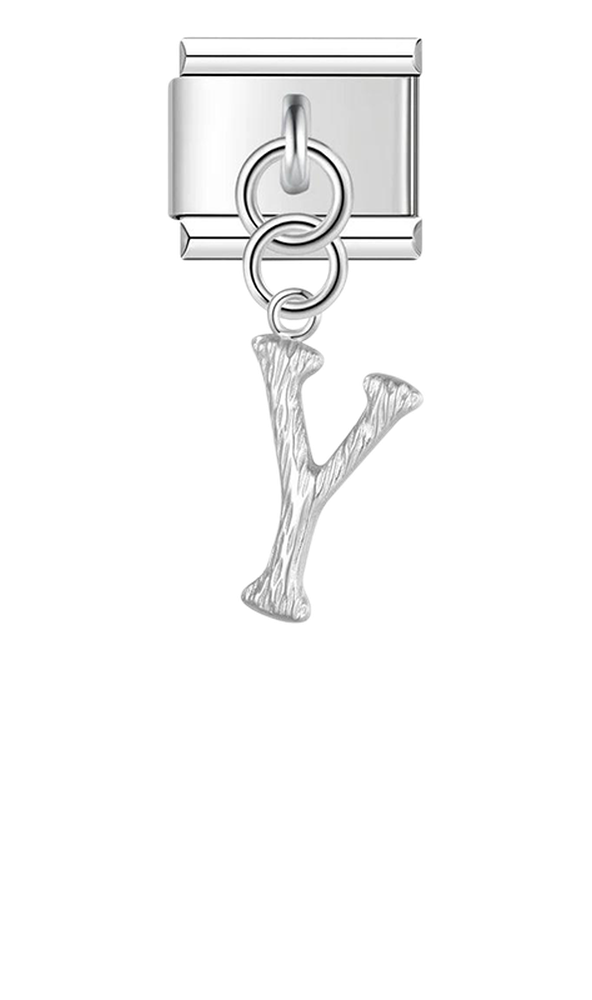 Letter Y, Hanging, on Silver - letter-y-hanging-on-silver-charms-45941890875727.png