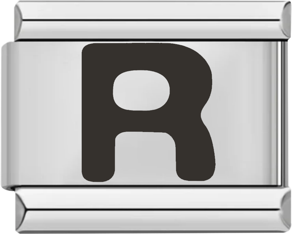 Letter R in Black, on Silver - letter r in black on silver.png