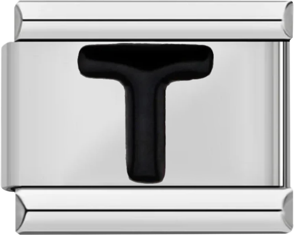 Letter T in Black, on Silver - letter t in black on silver.png