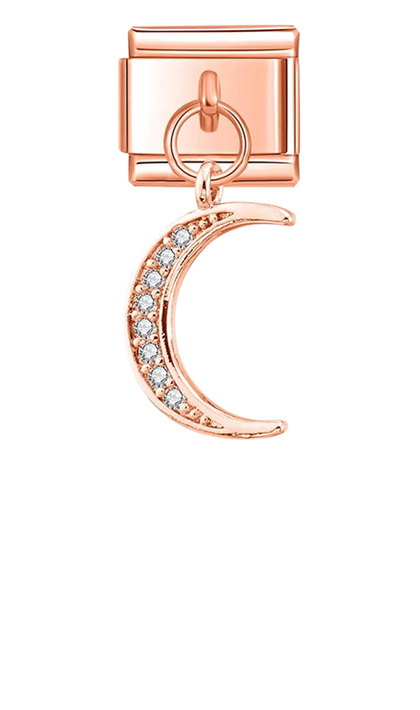 Moon with White Stones, on Rose Gold - moon-with-white-stones-on-rose-gold-charms-45941694398799.png