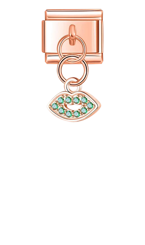 Mouth with Stones, on Rose Gold - mouth-with-stones-on-rose-gold-charms.png