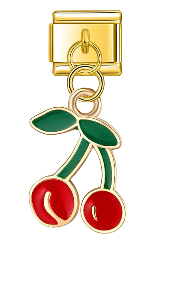 Pair of Cherry, Gold - pair-of-cherry-gold-charms-45395365527887.png