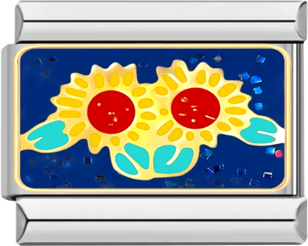 Pair of Sunflowers at Night - pair of sunflowers at night.png