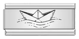 Paper Boat, on Silver - paper-boat-on-silver-charms-45929425830223.webp