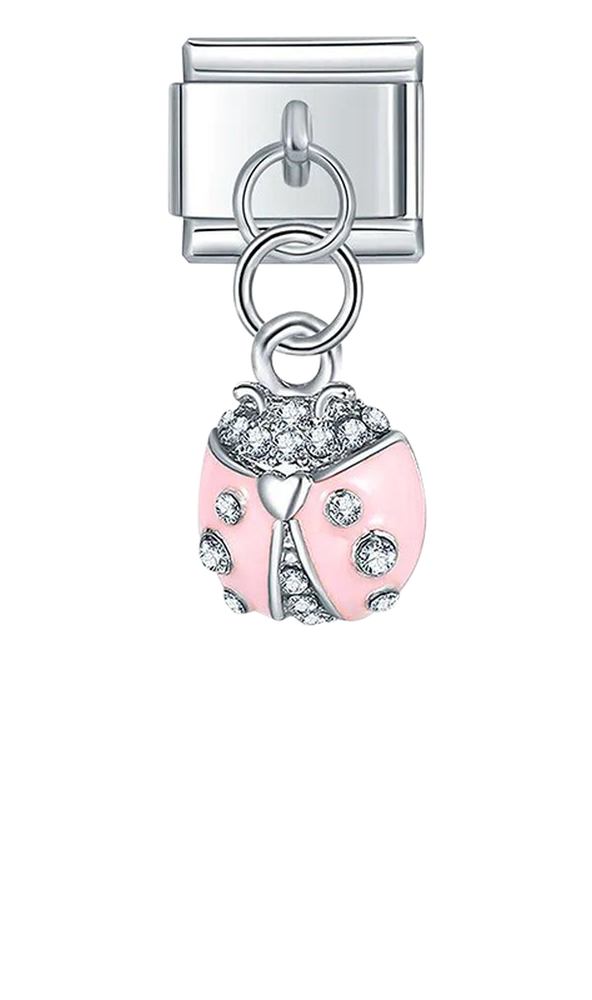 Pink Ladybird with Stones, on Silver - pink-ladybird-with-stones-on-silver-charms-45928145879375.png