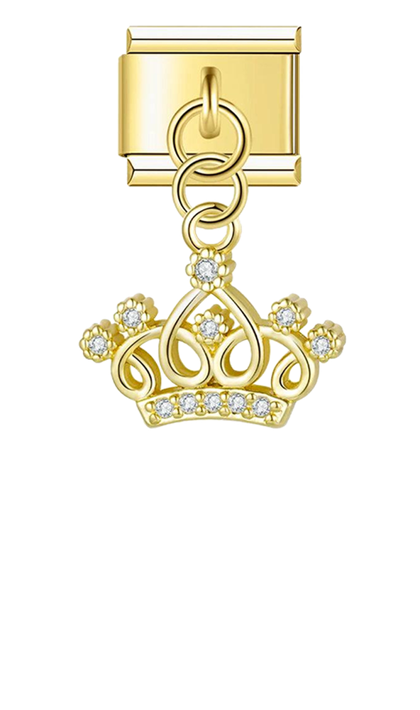 Queen Crown in Gold with Stones, on Gold - queen-crown-in-gold-with-stones-on-gold-charms-45931157389647.png