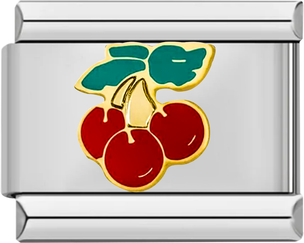 Red Cherries and Green Leaves - red cherries and green leaves.png