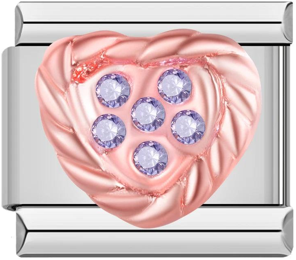 Rose Gold Heart with Purple Stones - rose-gold-heart-with-purple-stones-45411569926479.png