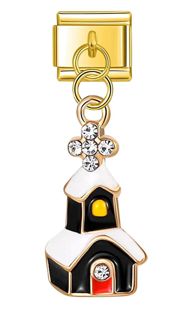 Snowy Black Church and Its Cross with Stones - snowy-black-church-and-its-cross-with-stones-charms-45394734350671.png