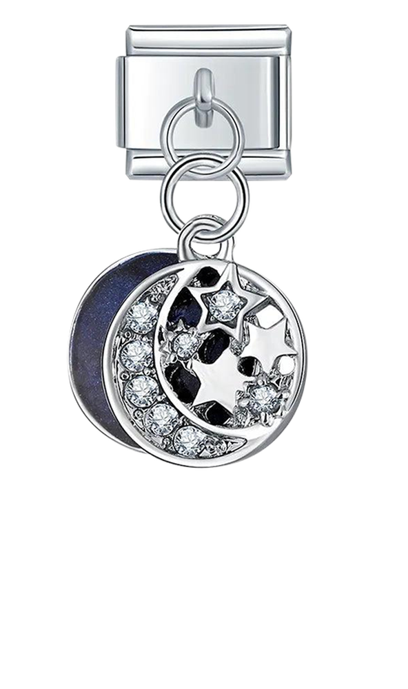 Starry Moon with Stones, on Silver - starry-moon-with-stones-on-silver-charms-45961147842895.png