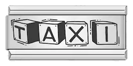 TAXI, on Silver - taxi-on-silver-charms-45929021571407.webp