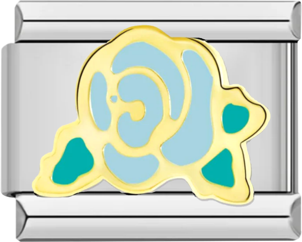 Turquoise Rose with Green Leaves - turquoise rose with green leaves.png