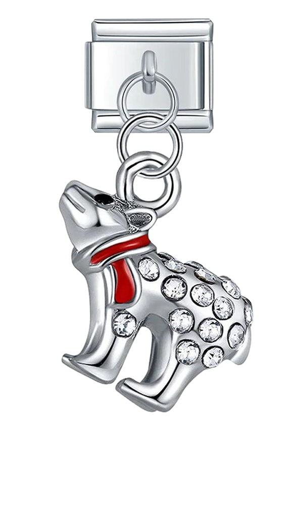 Wolf with Stones, on Silver - wolf-with-stones-on-silver-charms-45922131837263.png