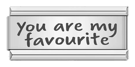 Du bist mein Favorit, auf Silber