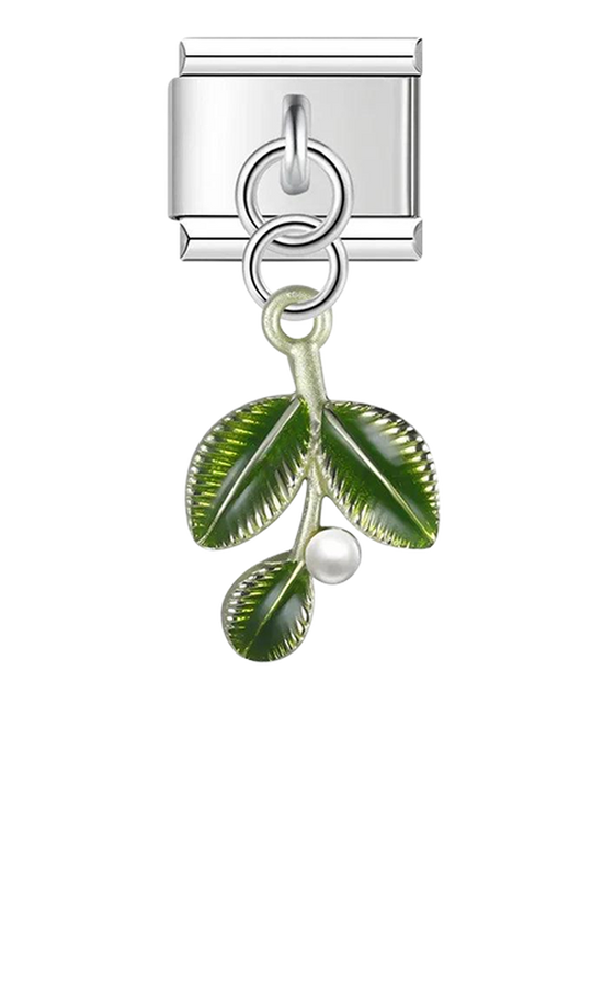 3 Green Leaves, on Silver - 3-green-leaves-on-silver-charms-45932485017935.png