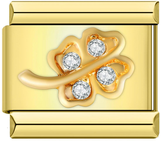 4-leaf Clover and its Stem, in Gold and White Stones - 4-leaf-clover-and-its-stem-in-gold-and-white-stones-45411575660879.png
