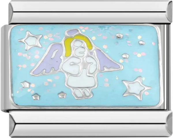 Angel with Turquoise Starry Sky - angel with turquoise starry sky.png