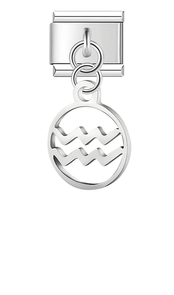 Aquarius Sign, on Silver - aquarius-sign-on-silver-charms-45942016934223.png