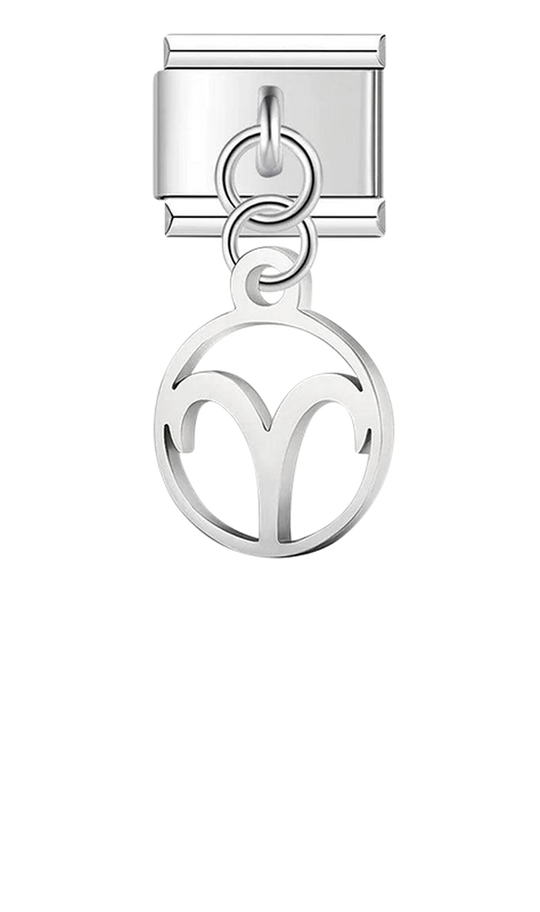 Aries Sign, on Silver - aries-sign-on-silver-charms-45942017589583.png