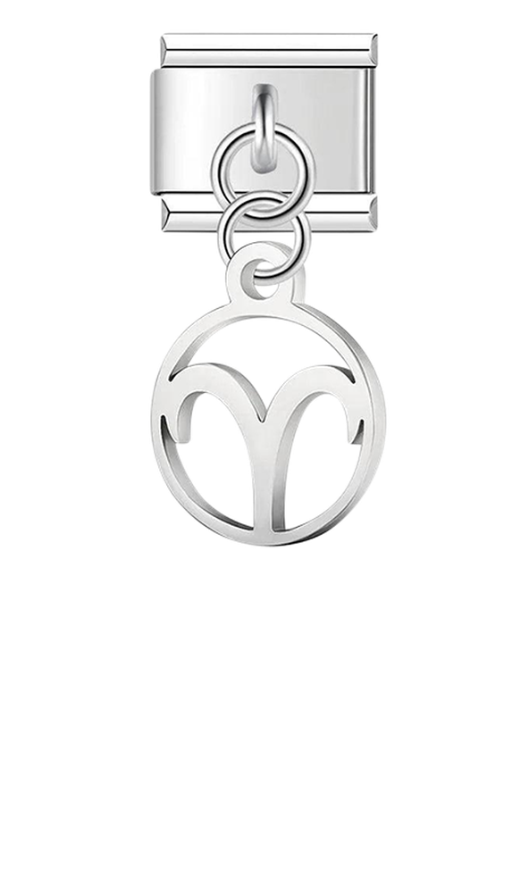 Aries Sign, on Silver - aries-sign-on-silver-charms-45942017589583.png
